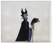 Disney Animation Cels of Maleficent & Diablo From Sleeping Beauty